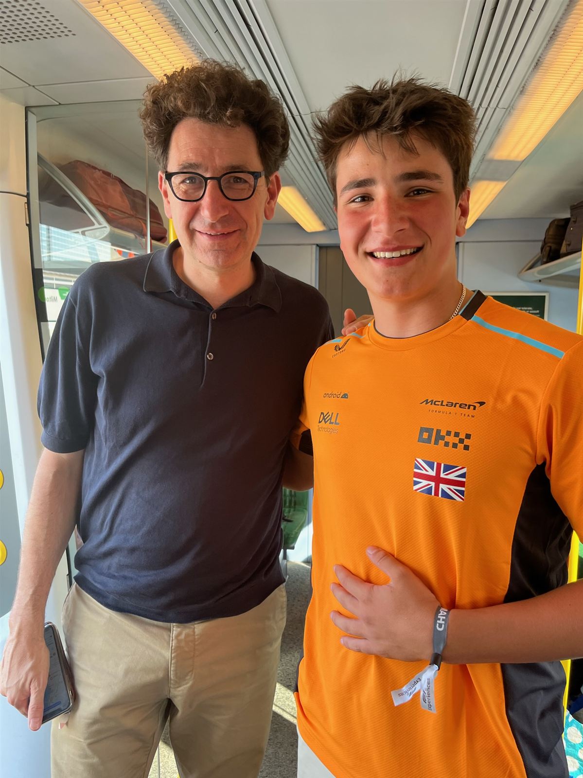 Ben with Mattia Binotto